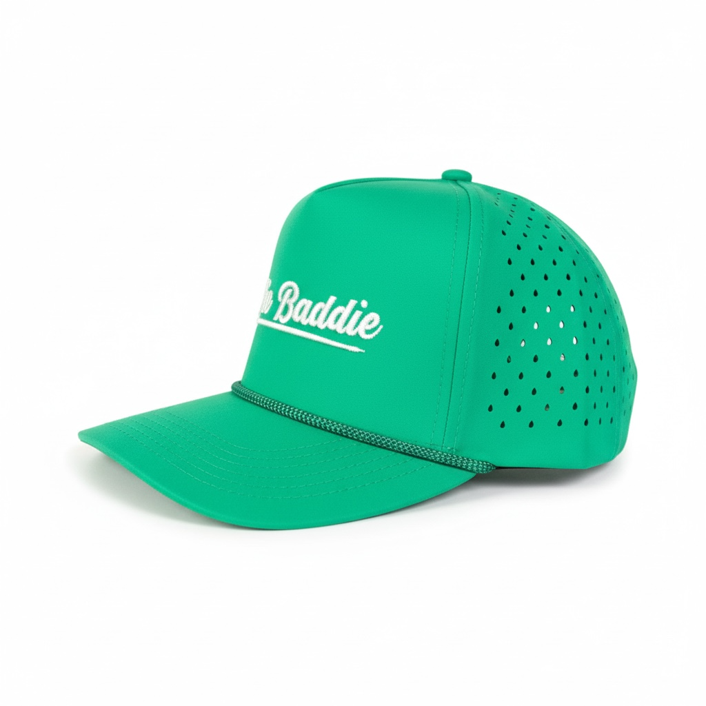 Green & White Rope SnapBack