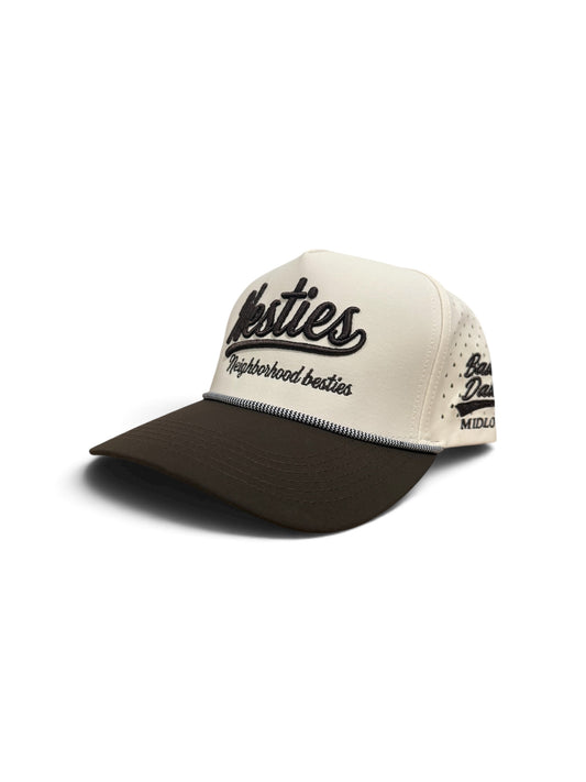 Off White & Brown Nesties Stitch with rope