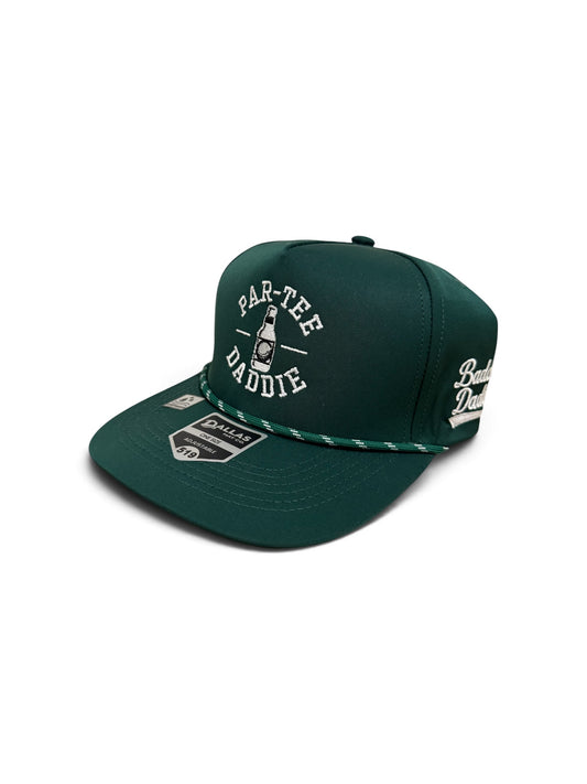 Dark Green PD White Stitch with rope