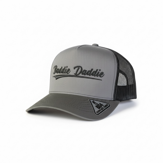 Gray and Black Mesh BD Stitch