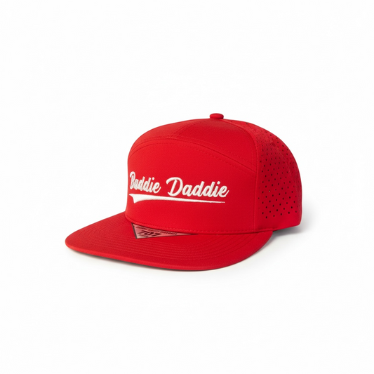 Red BD Stitch in White