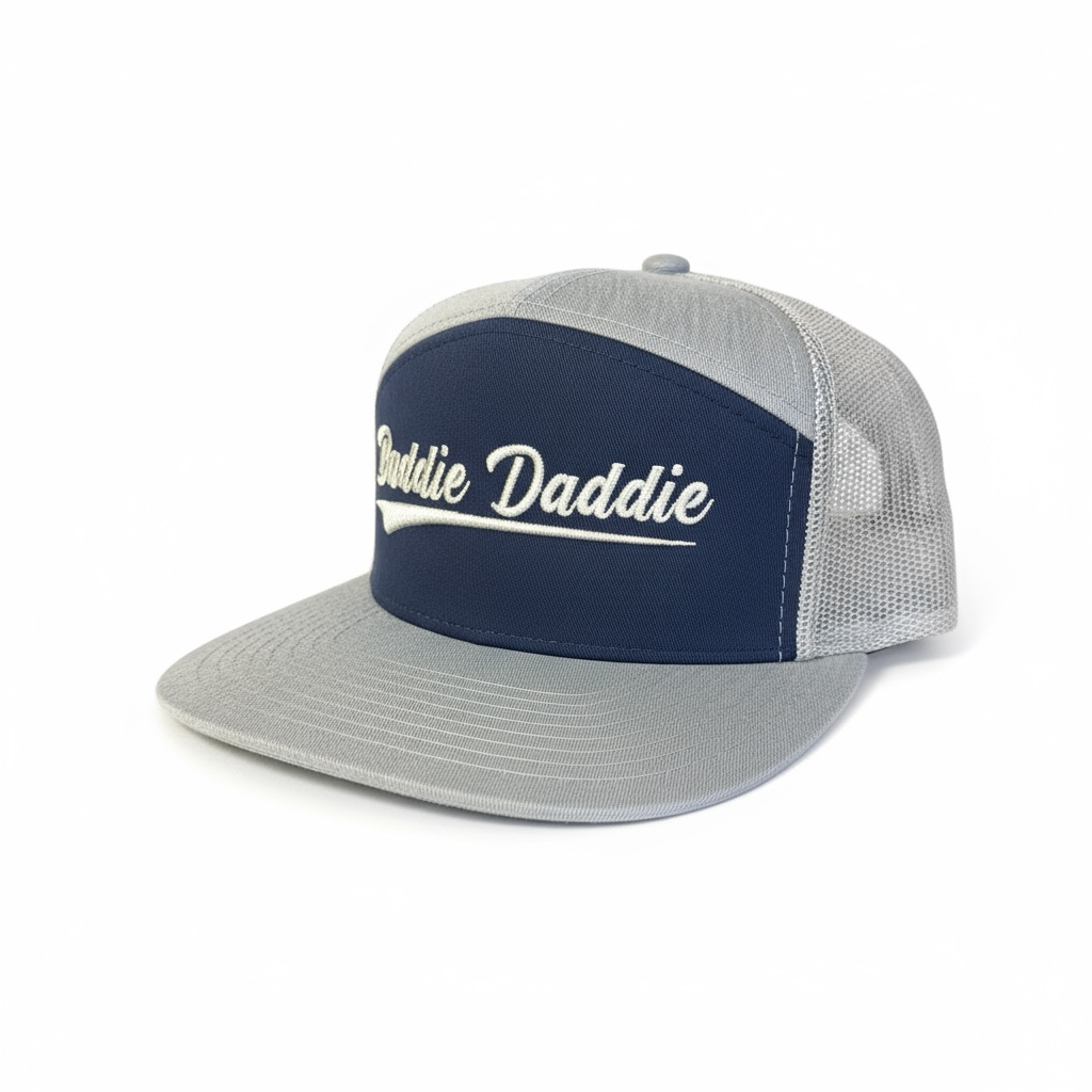 Gray and Blue BD Stitch in Silver
