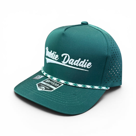 Green with White BD Stitch Laser Mesh