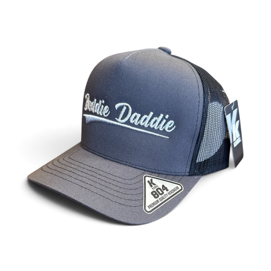 Gray with Black Mesh Silver BD Stitch